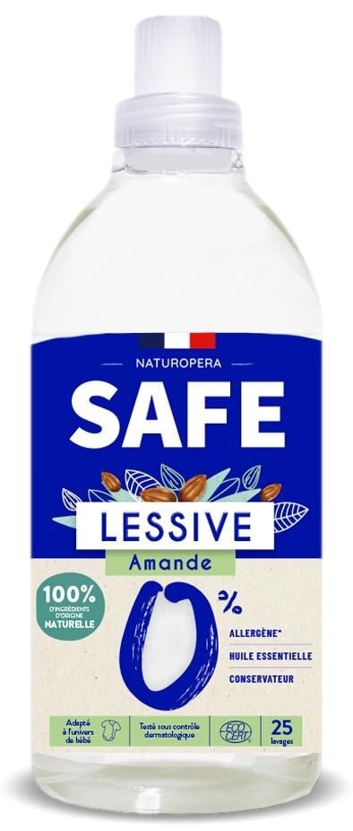 Safe Detergent Bio pentru rufe cu parfum de migdale fara alergeni 1000 ml