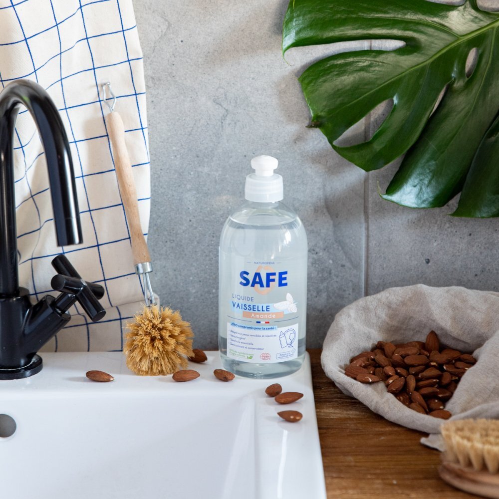 Safe Detergent Bio pentru vase cu parfum de migdale fara alergeni 500 ml