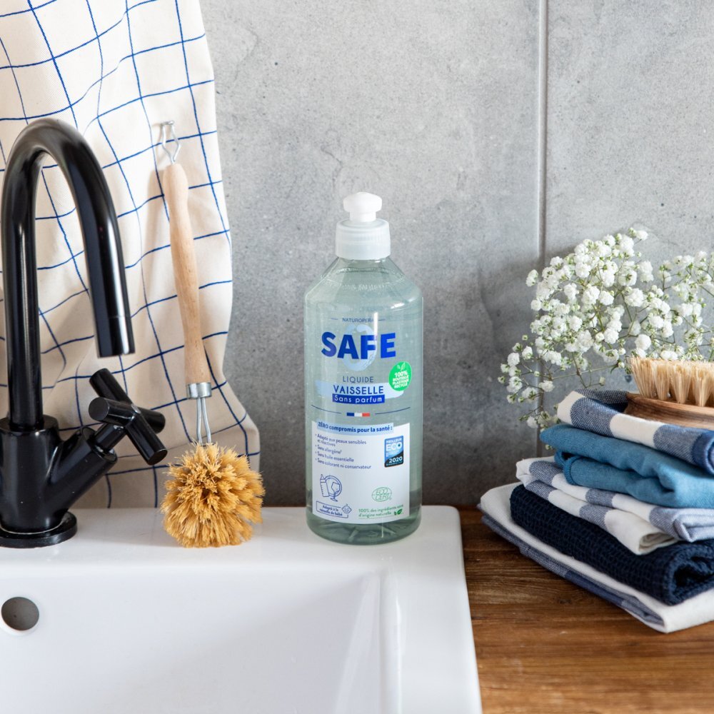 Safe Detergent Bio pentru vase fara parfum fara alergeni 1 litru