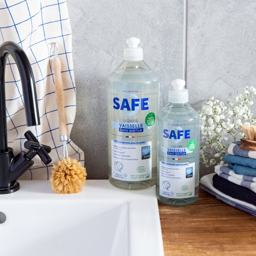 Safe Detergent Bio pentru vase fara parfum fara alergeni 1 litru