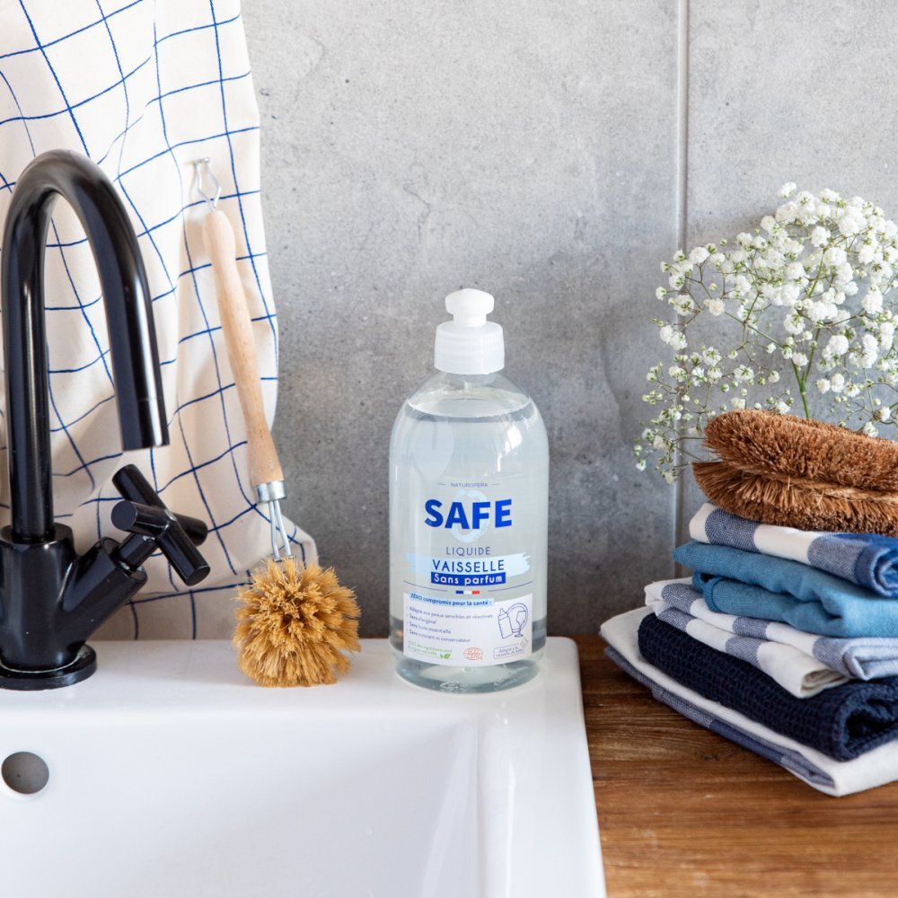 Safe Detergent Bio pentru vase fara parfum fara alergeni 500 ml