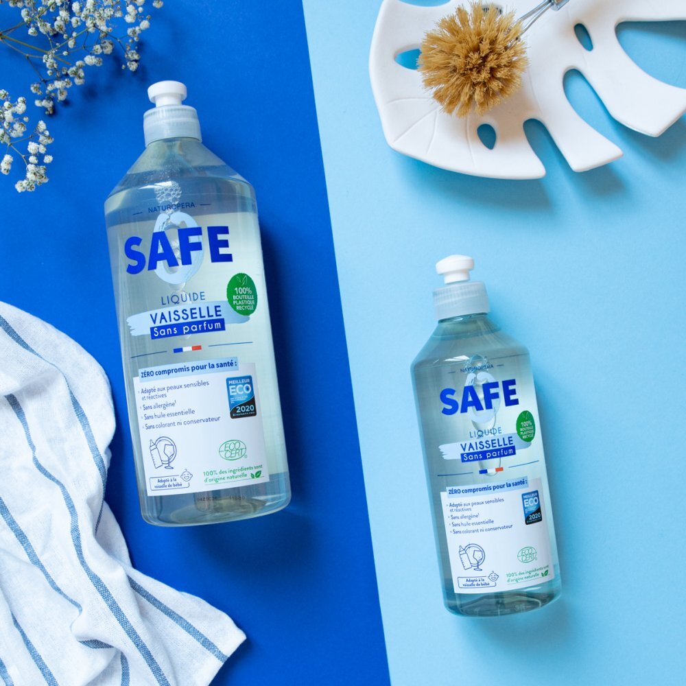Safe Detergent Bio pentru vase fara parfum fara alergeni 500 ml
