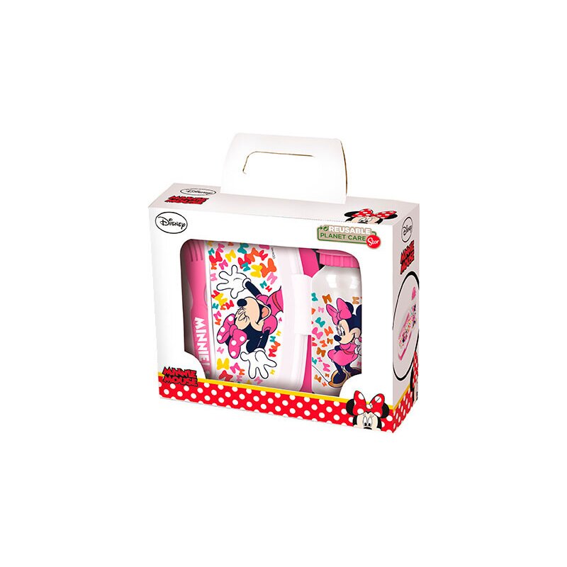Safta Set sticla apa inox +cutie sandwich Minnie Mouse