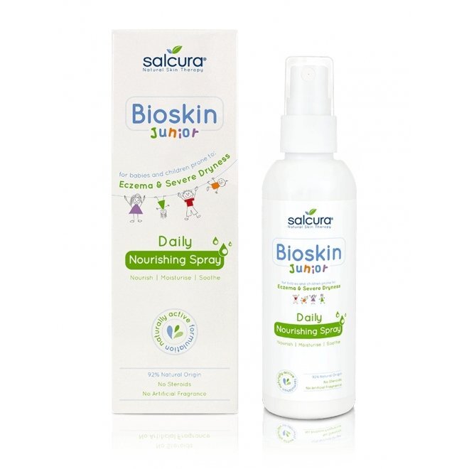 Salcura Natural Skin Therapy Spray nutritiv Bioskin Junior pt bebelusi si copii piele foarte uscata cu eczeme Salcura 100 ml