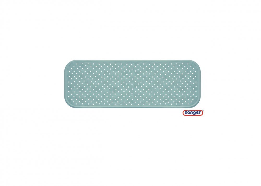 SANGER Covoras antiderapant cada cu ventuze pentru fixare 96x34 cm bleu