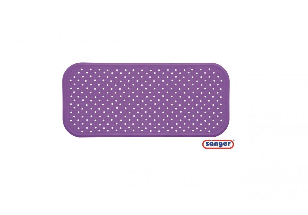 SANGER Covoras antiderapant pentru cada cu ventuze 76x34 cm violet