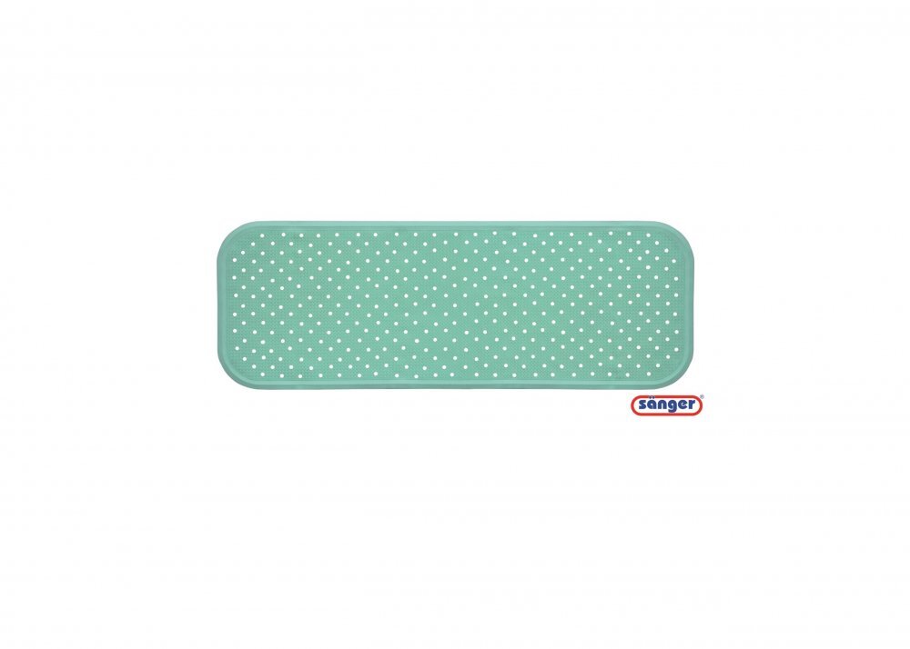 SANGER Covoras de cada din cauciuc natural antiderapant 96x34 cm verde menta
