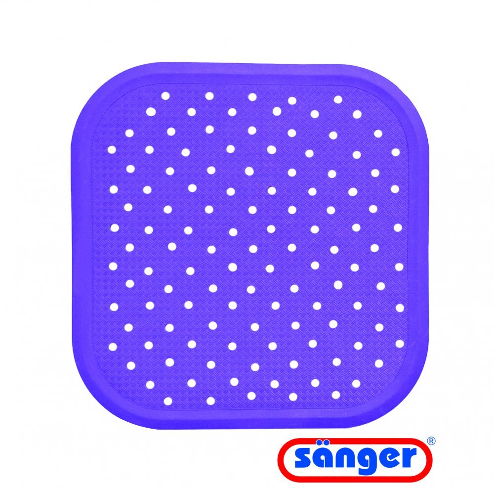 SANGER Covoras dus antiderapant din cauciuc natural 56x56 cm violet