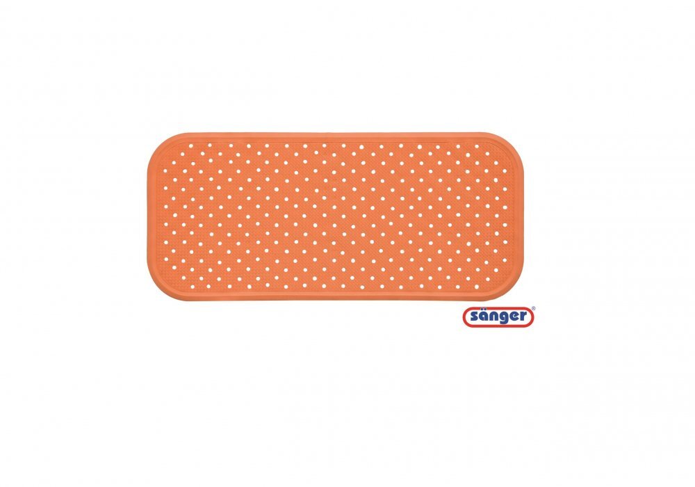 SANGER Covoras pentru cada antiderapant cu ventuze 76x34 cm portocaliu