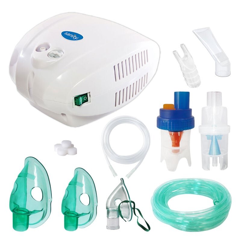 Sanity Aparat aerosoli Alergia Stop Inhaler PRO cu compresor si 3 masti pentru adulti copii si bebelusi