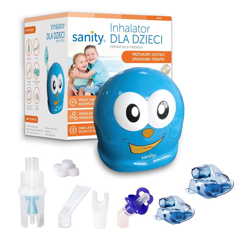 Sanity Aparat aerosoli Inhaler Kids nebulizator cu compresor pentru copii