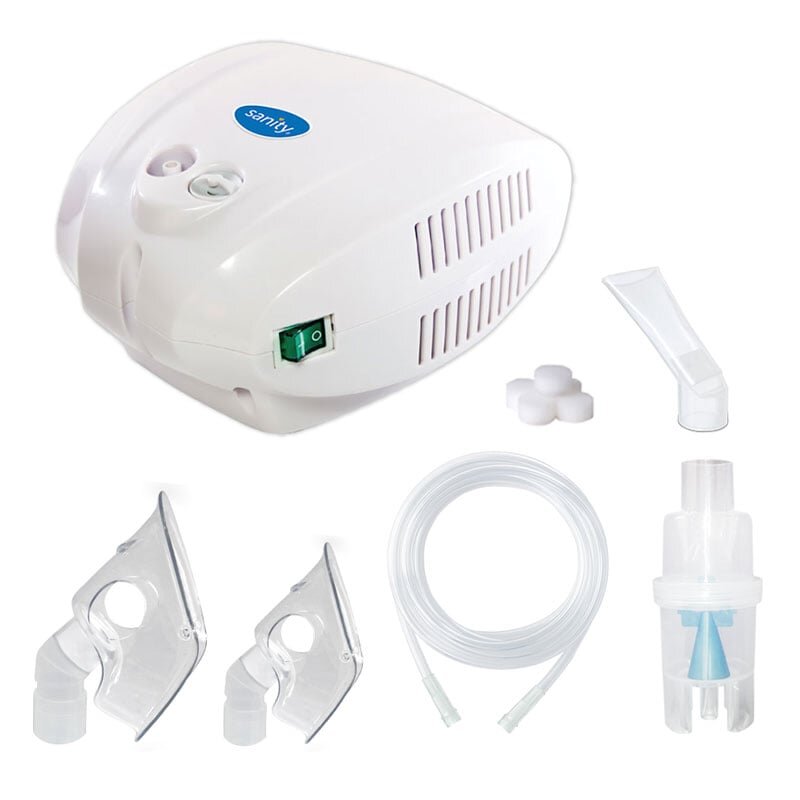 Sanity Aparat de aerosoli Alergia Stop Inhaler cu compresor si cupa medicamente 10 ml