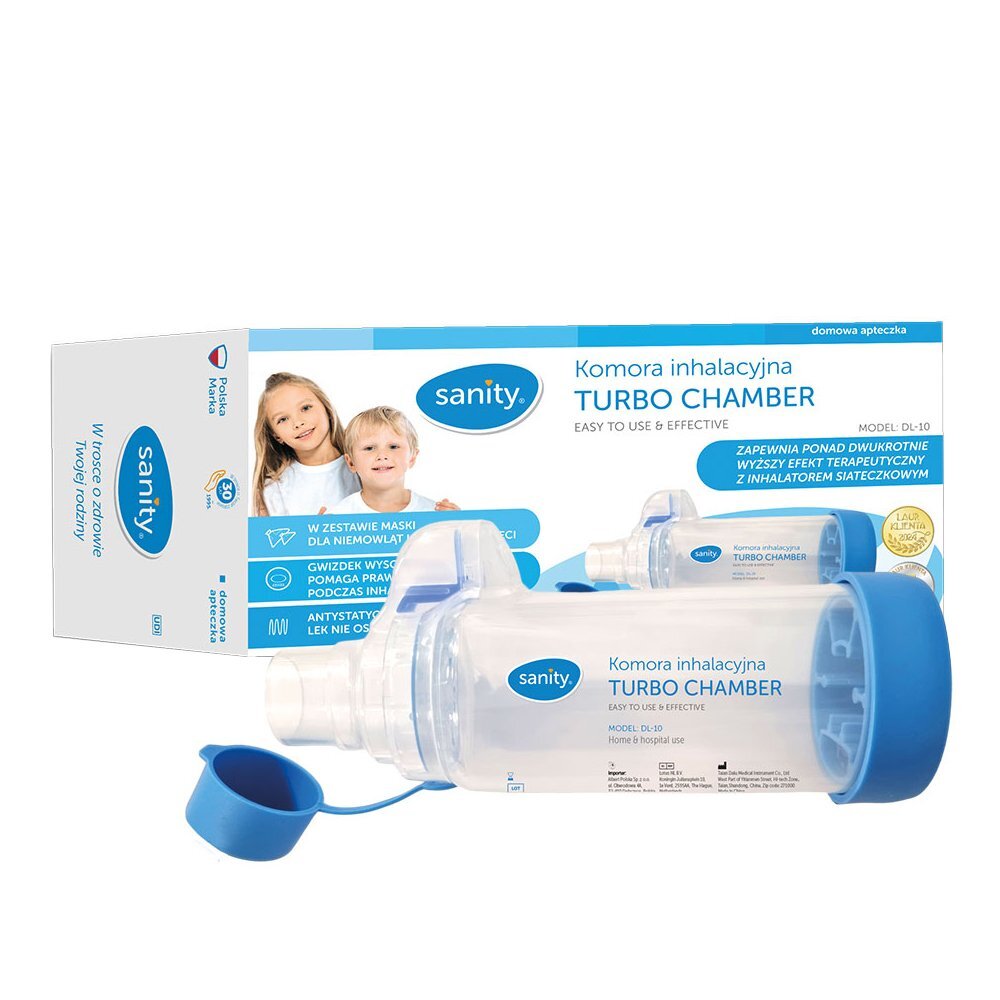 Sanity Camera de inhalare Turbo Chamber cu masca fara latex si BPA pentru bebelusi si masca copii