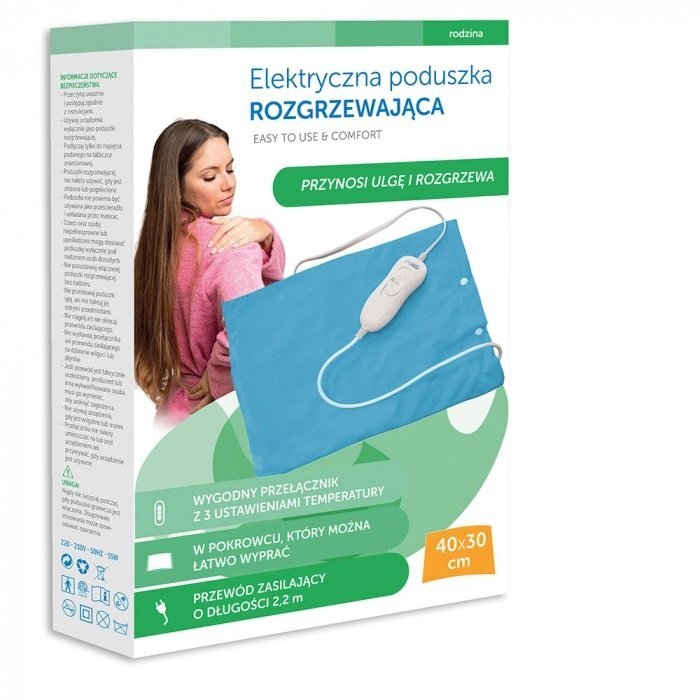 Sanity Perna cu incalzire electrica MediFlower 40 x 30 cm turcoaz