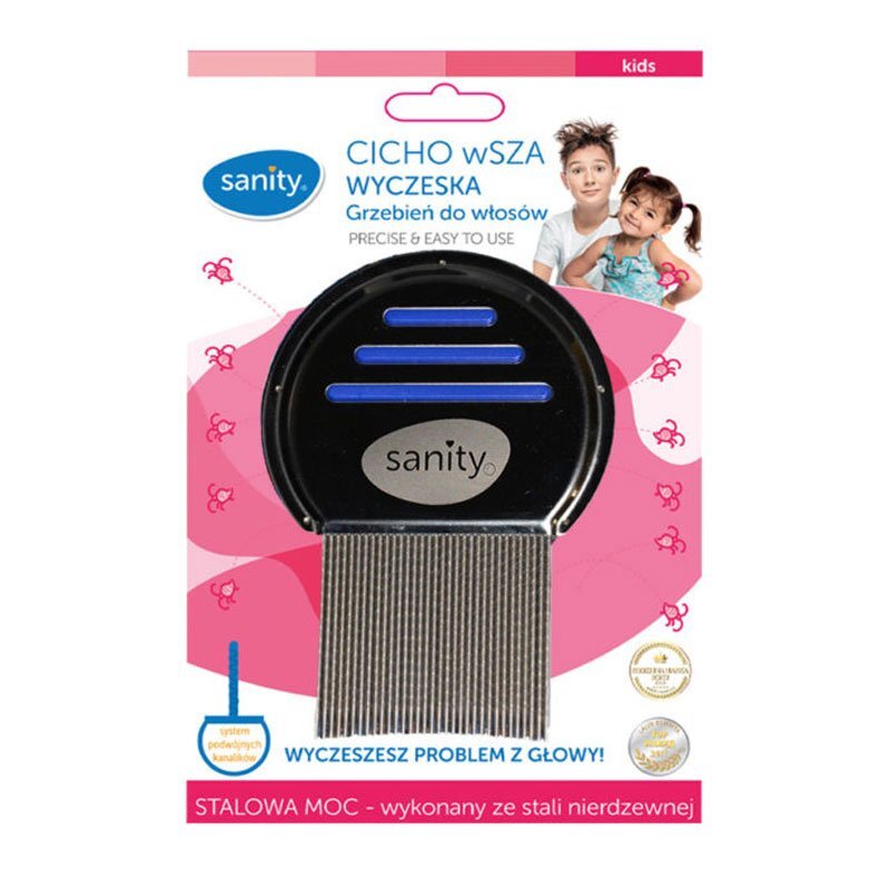 Sanity Pieptene Cicho wSZA pentru indepartarea paduchilor