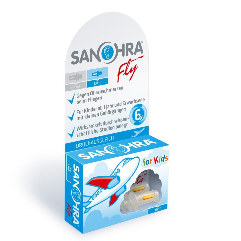 Sanohra Dopuri pentru protectia urechilor la copii pe timpul zborului cu avionul 1 an + transparente