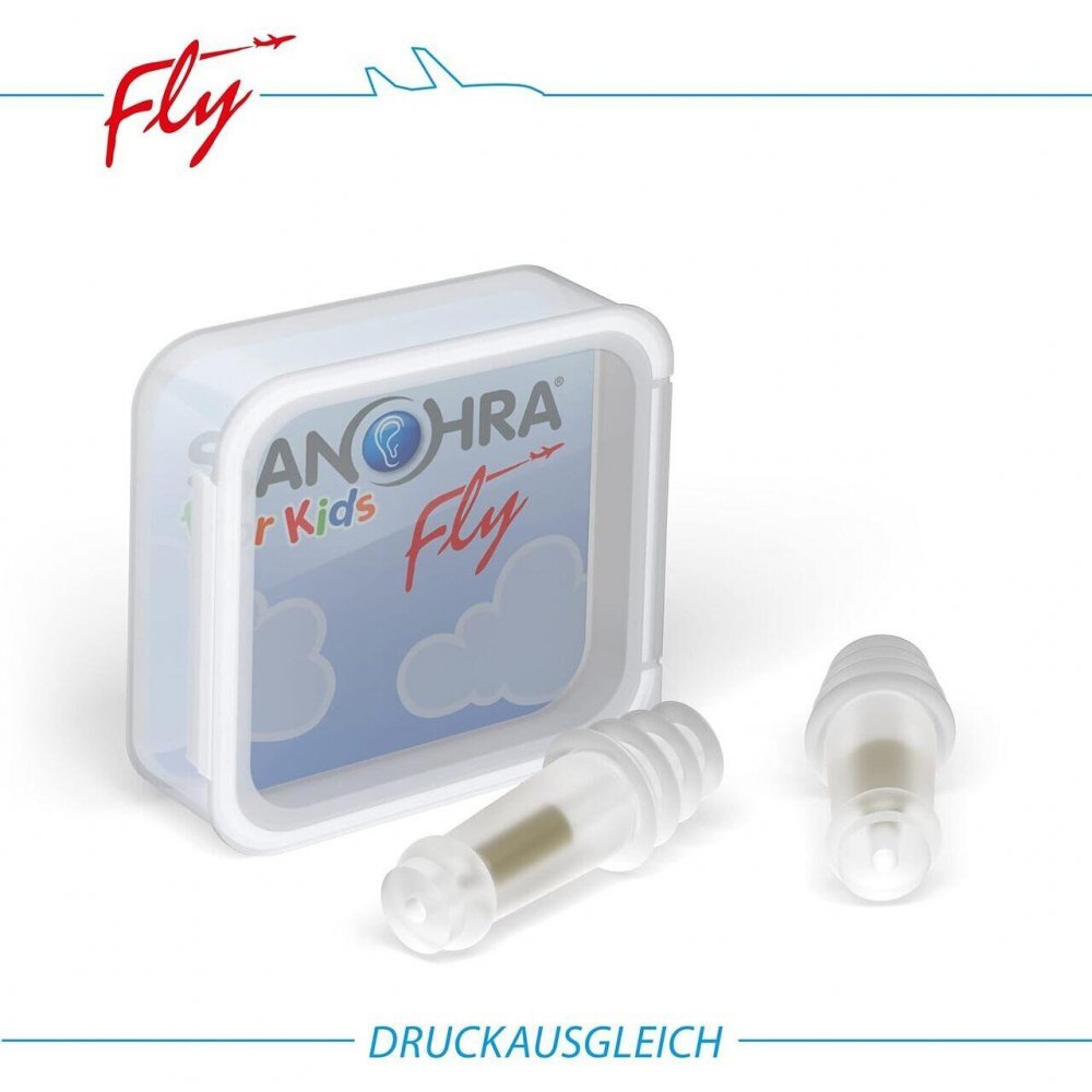 Sanohra Dopuri pentru protectia urechilor la copii pe timpul zborului cu avionul 1 an + transparente