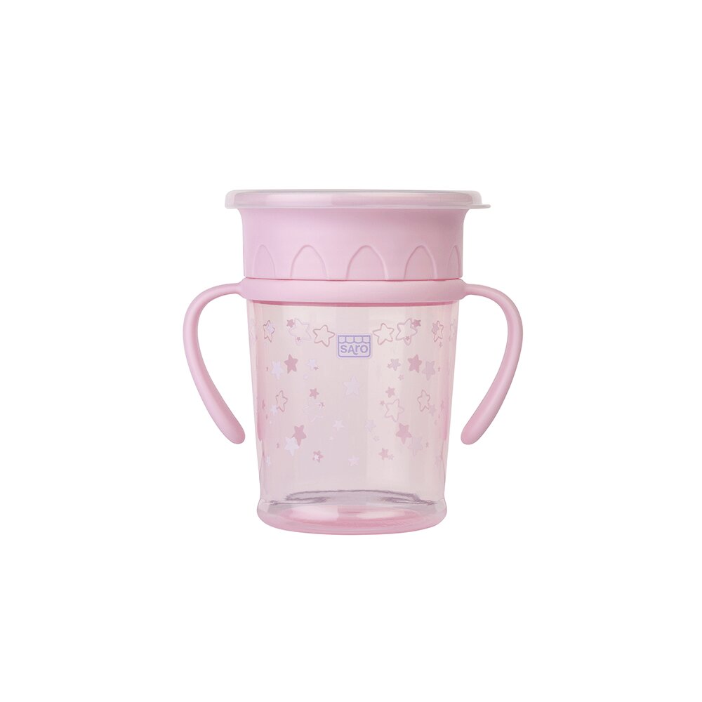 Saro Baby Cana anti-curgere 360 Amazing Cup 270 ml rose