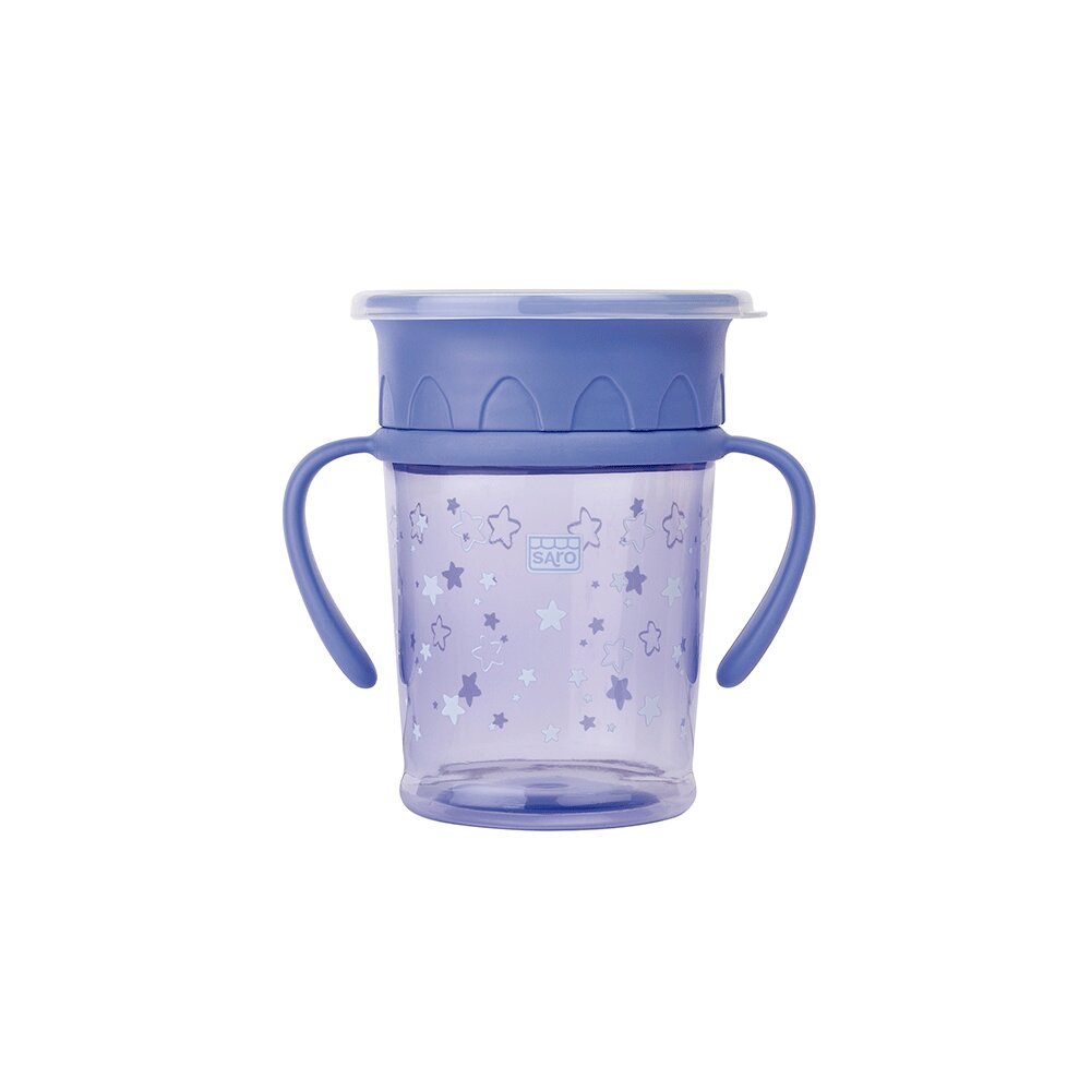Saro Baby Cana anti-picurare 360 Amazing Cup 270 ml blue