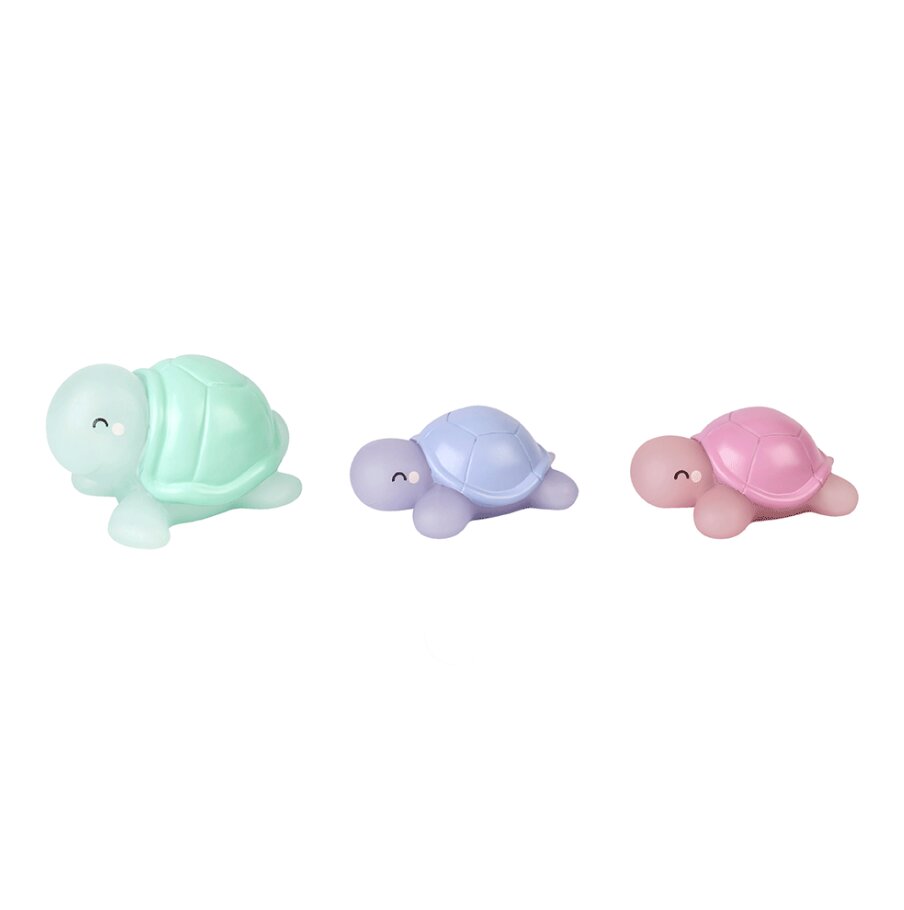 Saro Baby Jucarii de baie termosensibile Turtle Family