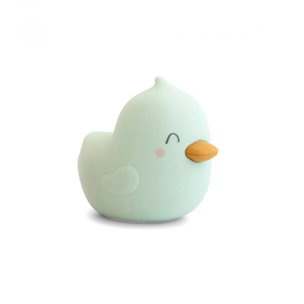 Saro Baby Lampa de veghe din silicon premium diverse lumini USB tip C Bright Duck Mint