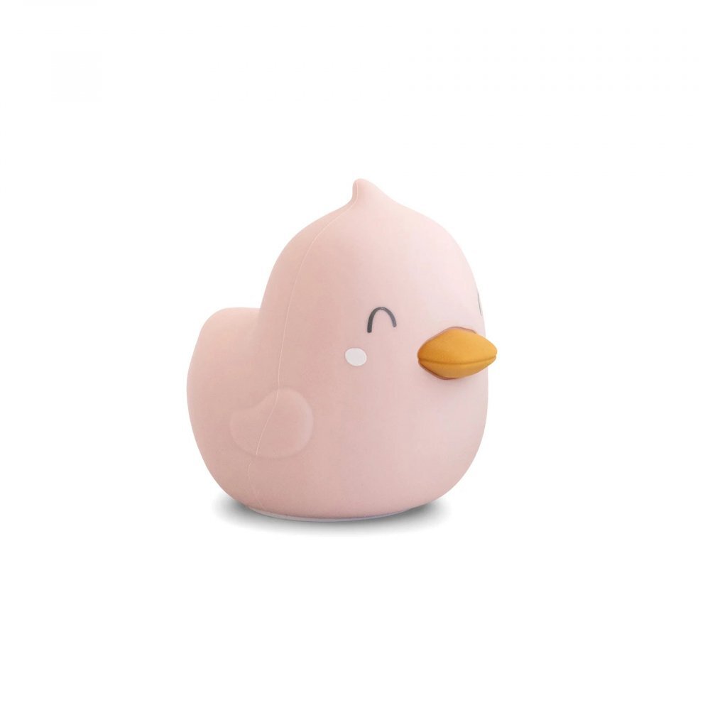 Saro Baby Lampa de veghe din silicon premium diverse lumini USB tip C Bright Duck Pink
