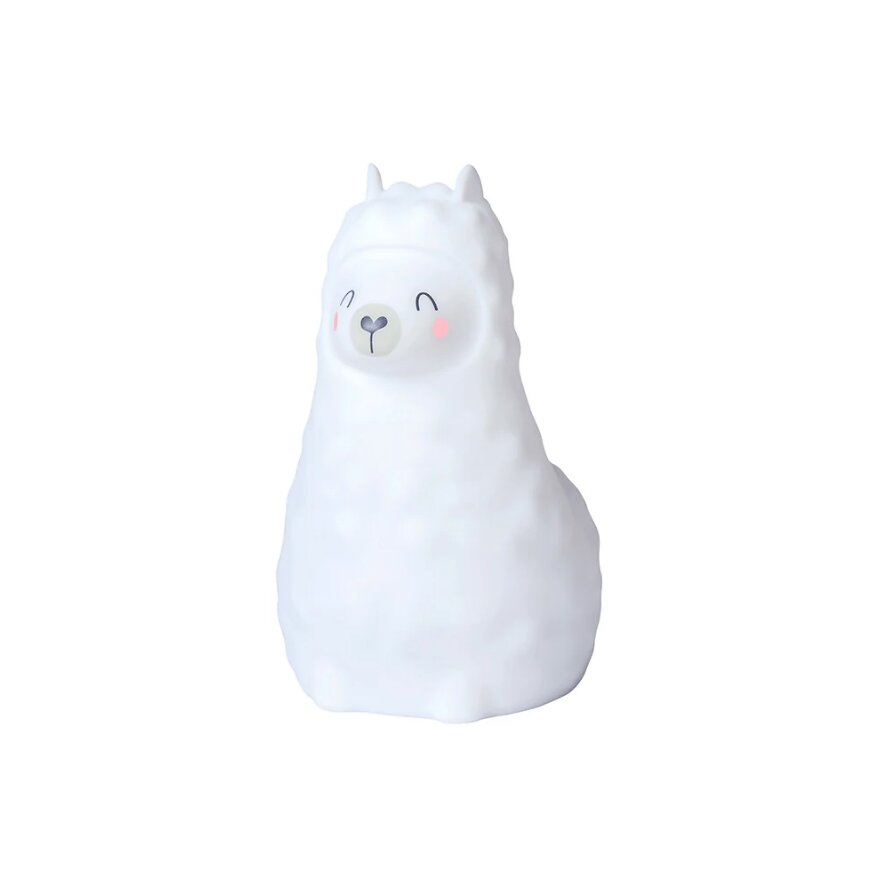 Saro Baby Lampa de veghe din silicon premium diverse lumini Wild Alpaca alb