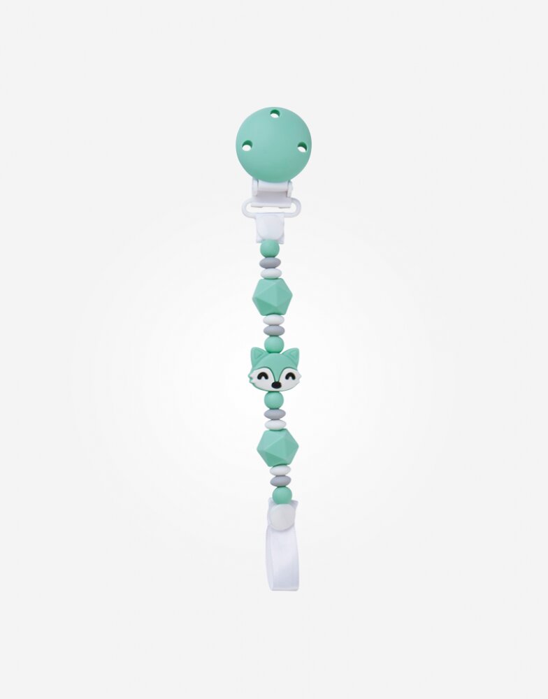 Saro Baby Lant din silicon pentru suzeta Foxy A-Mint