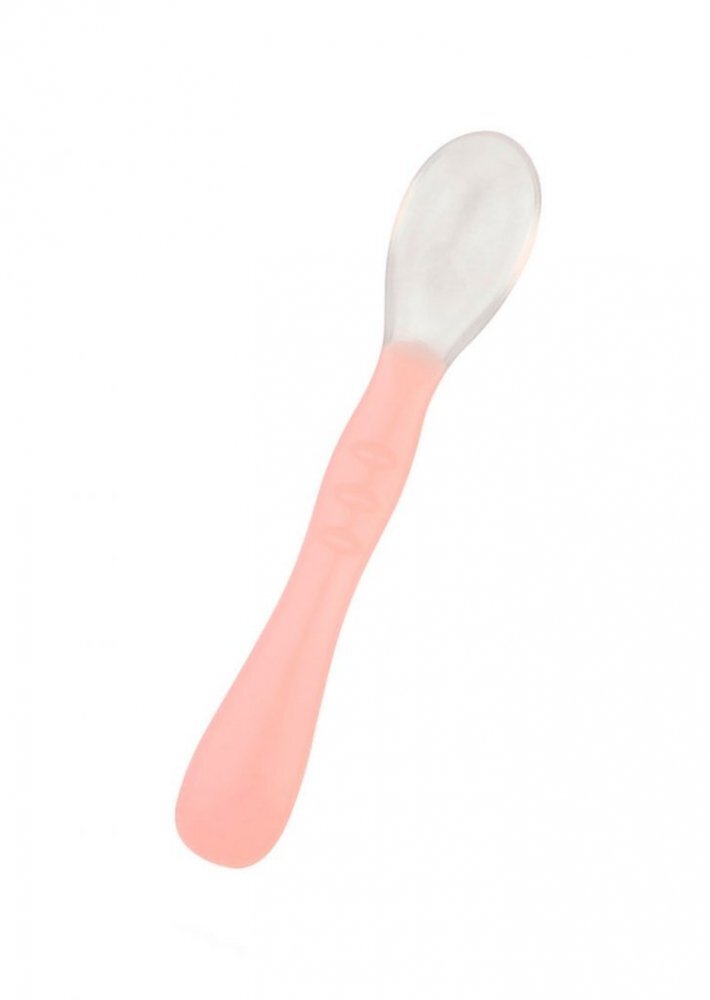 Saro Baby Lingurita mare de silicon ultraflexibila somon
