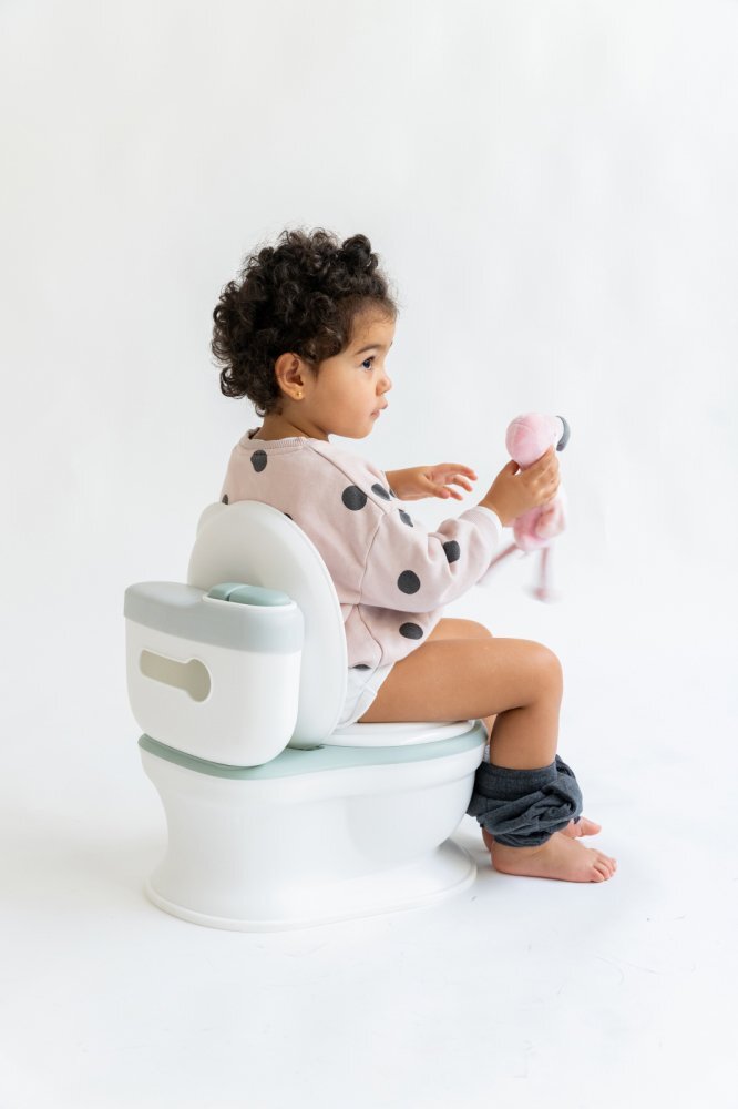 Saro Baby Olita de tip WC muzicala alb si mint