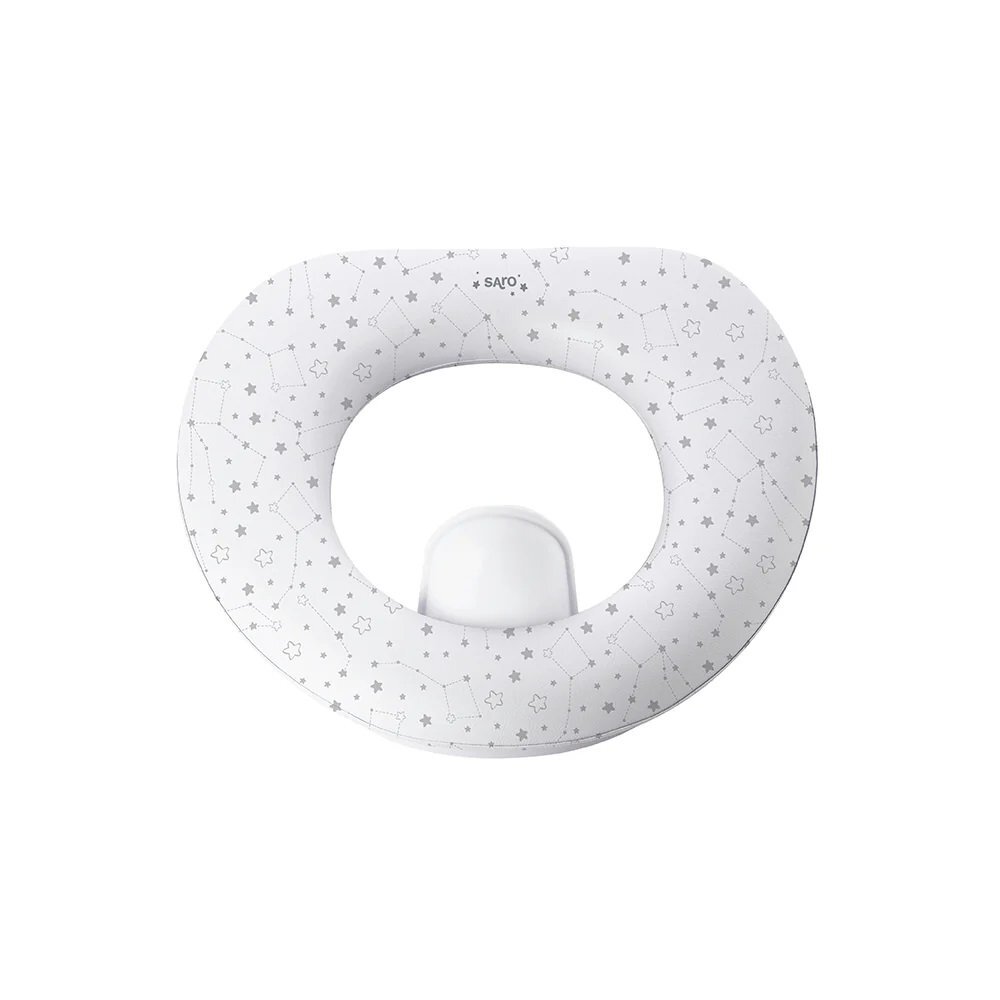 Saro Baby Reductor toaleta copii antiderapant colac integrat moale si accesoriu anti stropire White