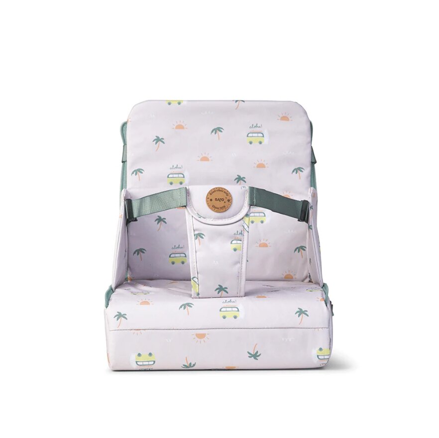 Saro Baby Scaun de masa portabil Aloha 2 in 1 design multifunctional geanta de mana centura de siguranta