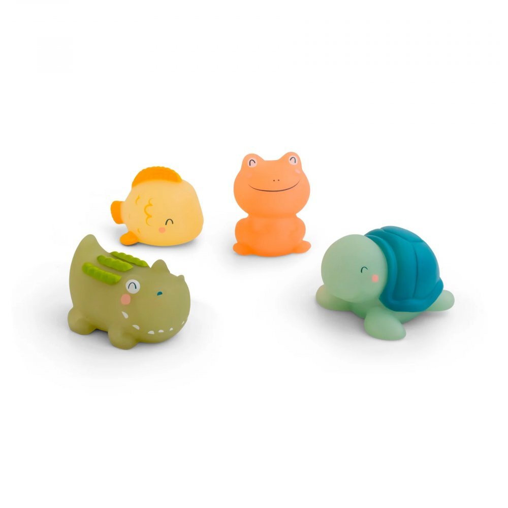 Saro Baby Set 4 jucarii de baie termosensibile Tropicool