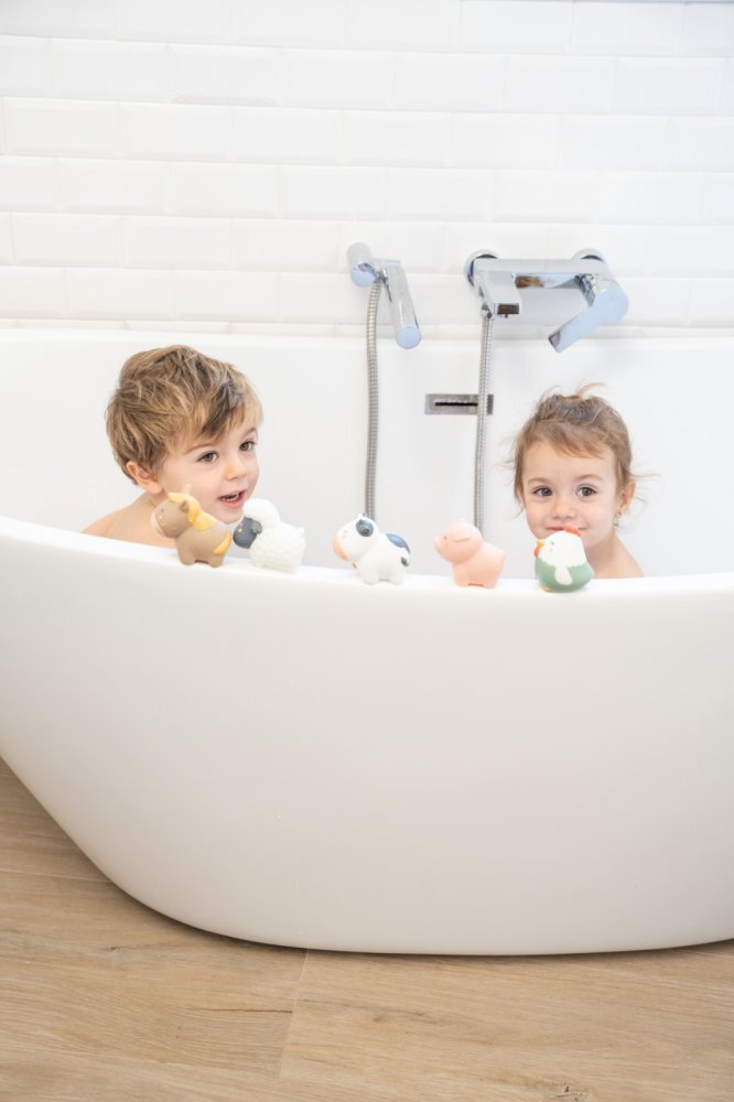 Saro Baby Set 5 jucarii de baie Funny Farm
