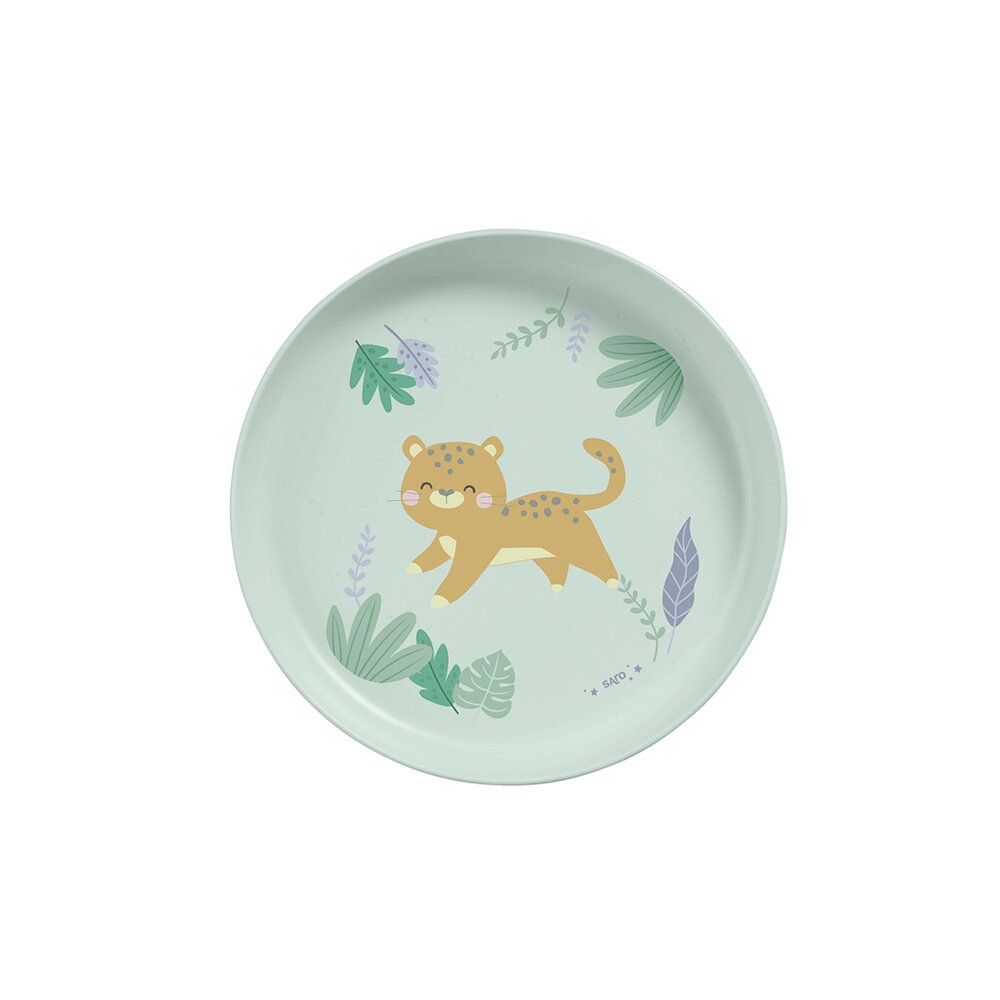 Saro Baby Set complet de masa cu 5 piese Jungle Cheetahs mint