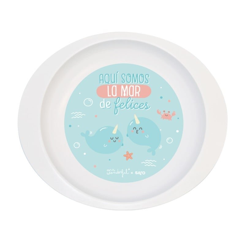 Saro Baby Set complet de masa cu 5 piese La Mar De Felices blue