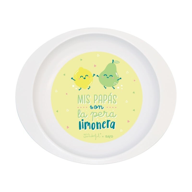 Saro Baby Set complet de masa cu 5 piese La Pera Limonera yellow