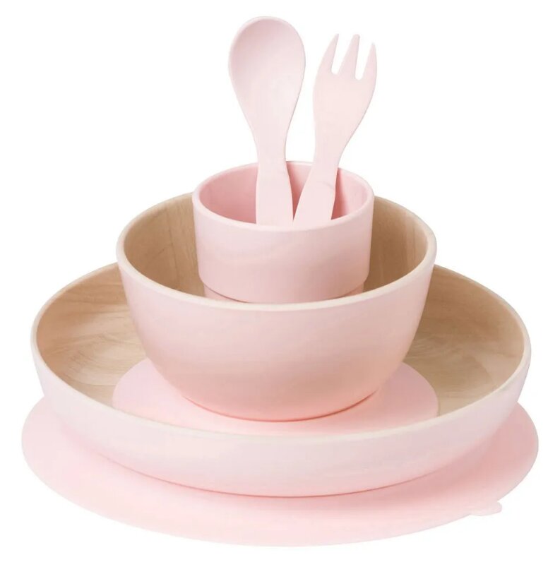 Saro Baby Set complet de masa cu 5 piese Nordic Rose