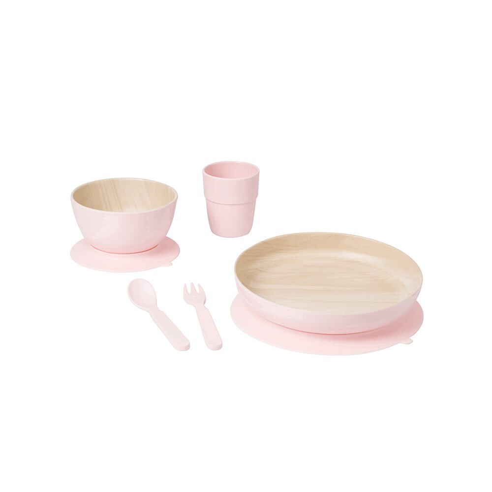 Saro Baby Set complet de masa cu 5 piese Nordic Rose