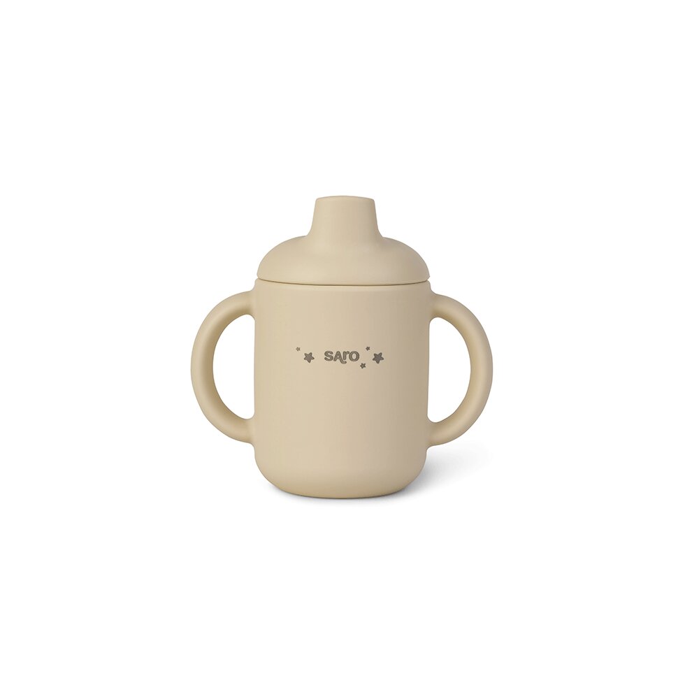 Saro Baby Set diversificare cu 4 piese din silicon Food Fun mustard