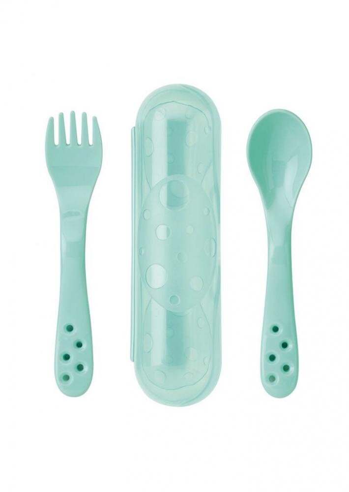 Saro Baby Set tacamuri copii cu suport de depozitare mint