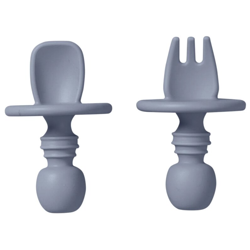 Saro Baby Set tacamuri pentru autodiversificare cu protectie anti-inec silicon Cutlery blue