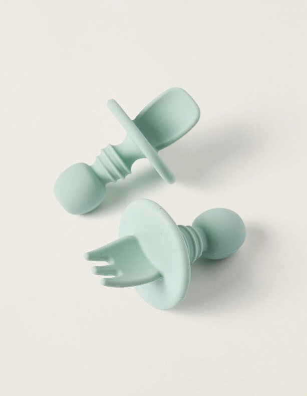 Saro Baby Set tacamuri pentru autodiversificare cu protectie anti-inec silicon Mint