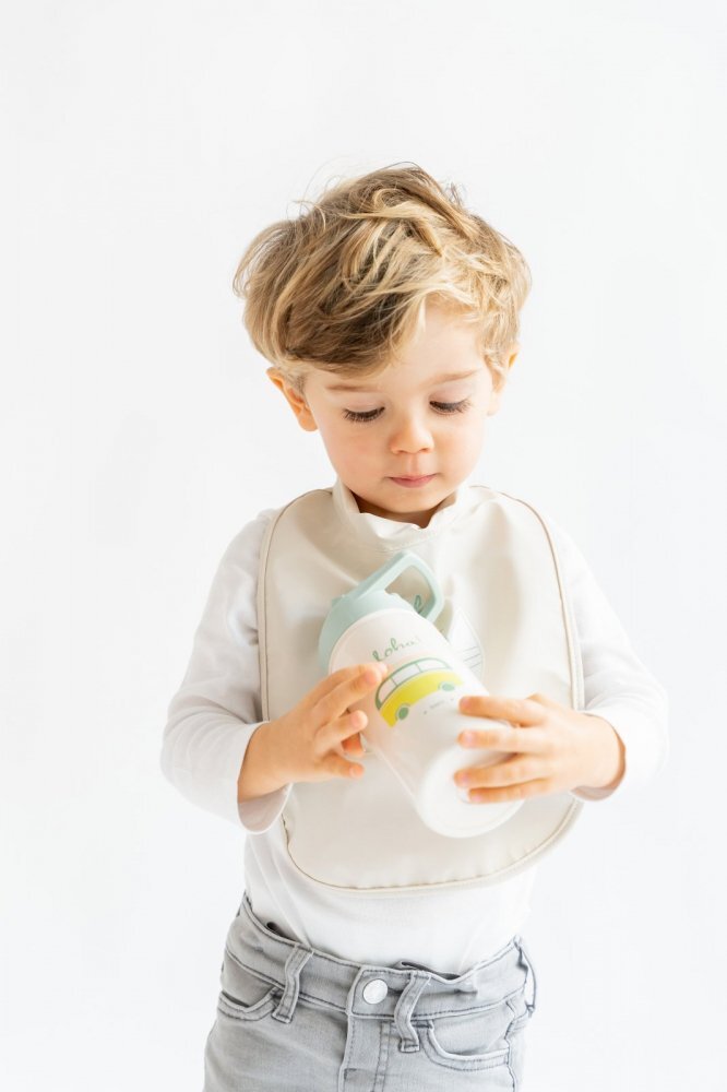 Saro Baby Sticla termos din otel inoxidabil cu pai Happy Dinos 350 ml