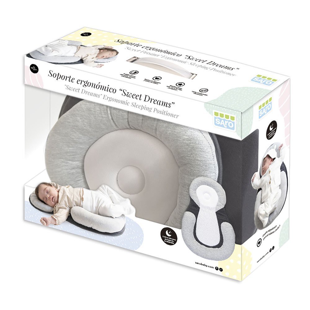 Saro Baby Suport de somn 2 in 1 anti plagiocefalie si antireflux sweet dreams gri