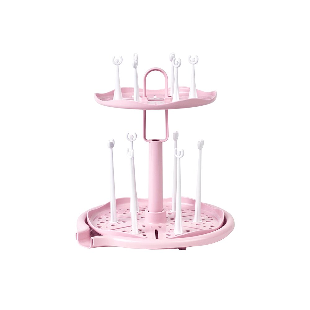 Saro Baby Suport pentru uscare biberoane rose