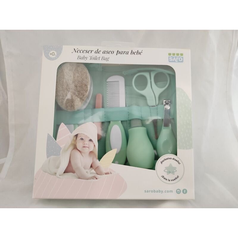 Saro Baby Trusa portabila de ingrijire a bebelusilor pentru siguranta si igiena bebelusului cu toate necesare 0 luni+ Mint