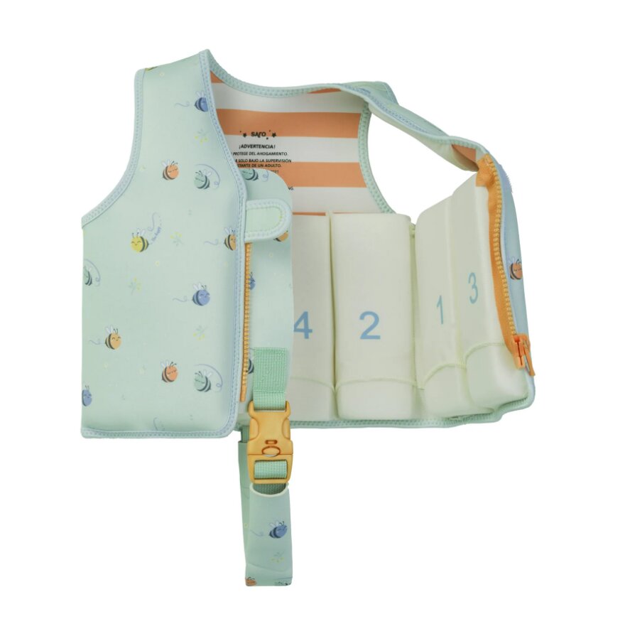 Saro Baby Vesta de inot pentru copii cu protectie UV UPF 50+ Be Happy by Saro M 3-6 ani