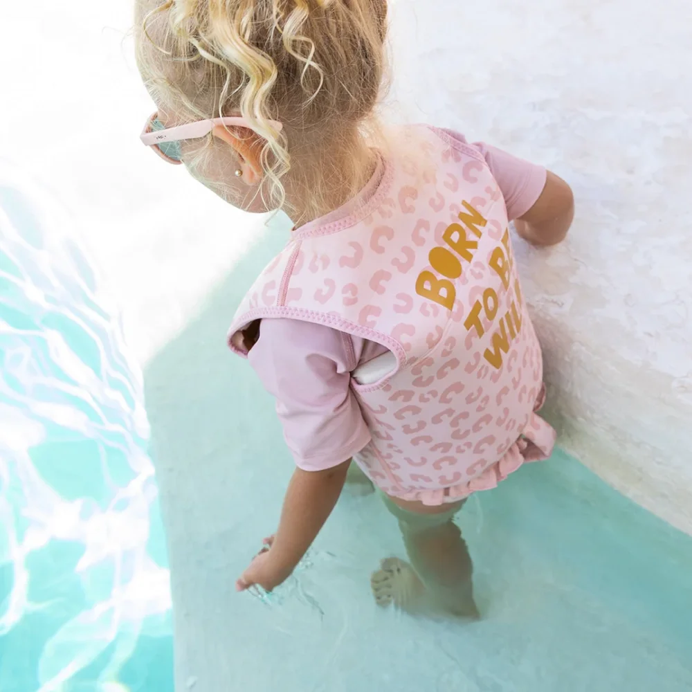 Saro Baby Vesta de inot pentru copii cu protectie UV UPF 50+ Born to be wild by Saro 3-6 ani