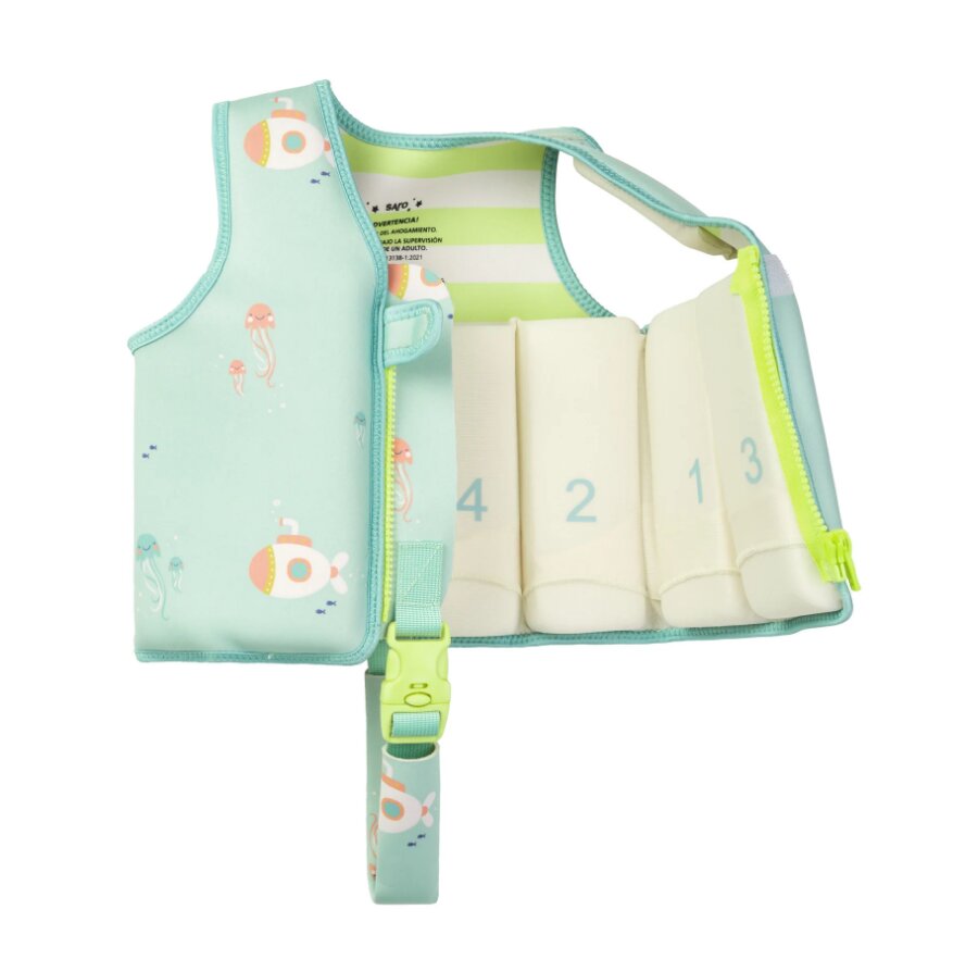 Saro Baby Vesta de inot pentru copii cu Protectie UV UPF 50+ Jeallyfish by Saro S 1-3 ani